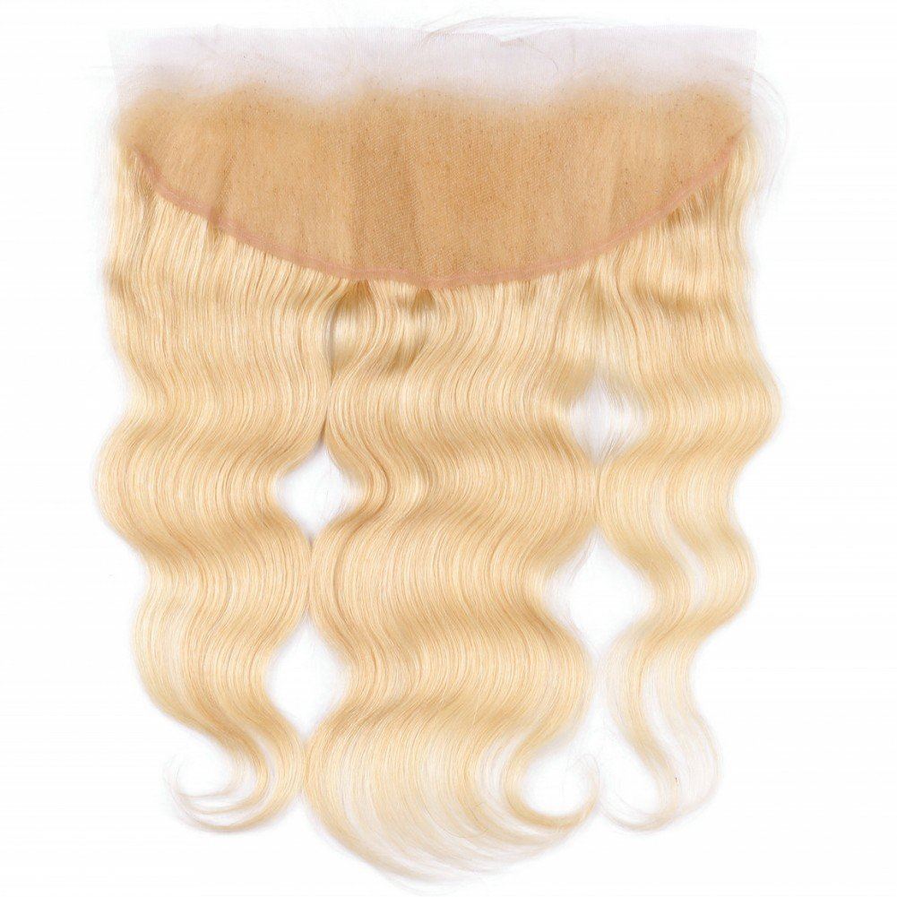  Blonde Frontal 13X4 Transparent Hd Lace Body Wave 613 Lace Frontal Human Hair Free Part With Baby Hair Brazilian Virgin Remy Human Hair..