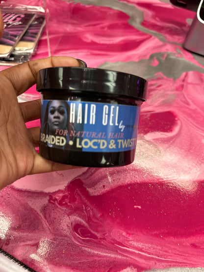 Braid Gel Extreme Hold, 6 oz -Nourishing, Adds Shine, Moisture Boosting, Long Lasting Hold, For All Hair Types