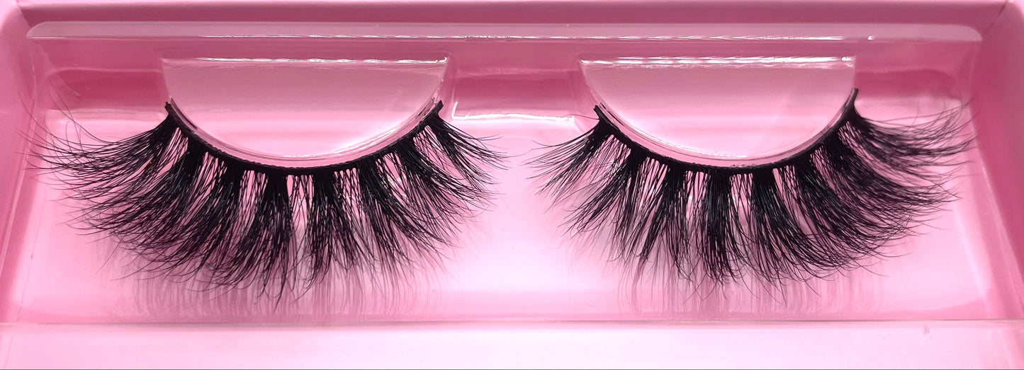 Mink Lashes Fluffy 3D False Eyelashes Wispy Eye Lashes Cat-Eye Long 18MM Dramatic Tiffinishereestudio 7 Pairs Pack Volume Thick Faux Mink Lashes Multipack