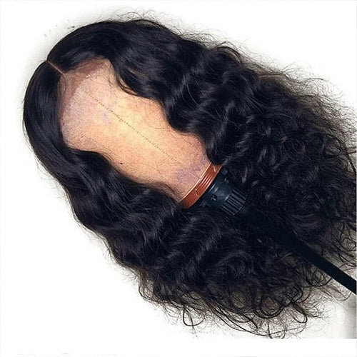 Deep Wave Lace Front Wigs Human Hair for Black Women 13x4 Curly Lace Frontal Wigs Wet and Wavy HD Transparent Lace Front Wigs Human Hair Pre Plucked with Baby Hair 180% Density