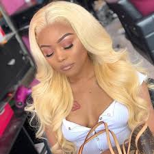 6 Inch 613 Body Wave Lace Front Wigs Human Hair Blonde Lace Front Wigs Human Hair 180 Density 613 HD Lace Frontal Wig Glueless 4x4 Closure Wigs 613 Human Hair Pre Plucked For Black Women