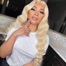 Tiffinishereestudio180% Density HD 13x6 Blonde 613 Lace Front Wigs Human Hair Pre Plucked Blonde 613 HD Lace Frontal Wig 13x6 Glueless 613 Straight Wigs for Black Women Human Hair Free Part 28 Inch